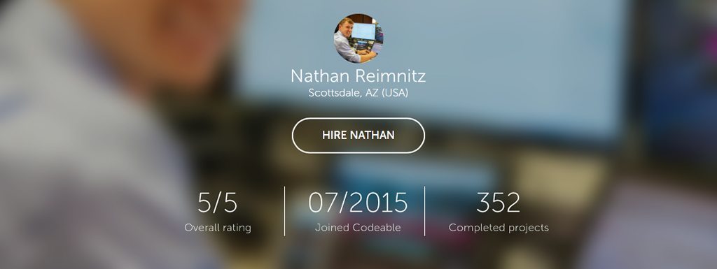 nathan ello reimnitz freelancing on codeable for six months