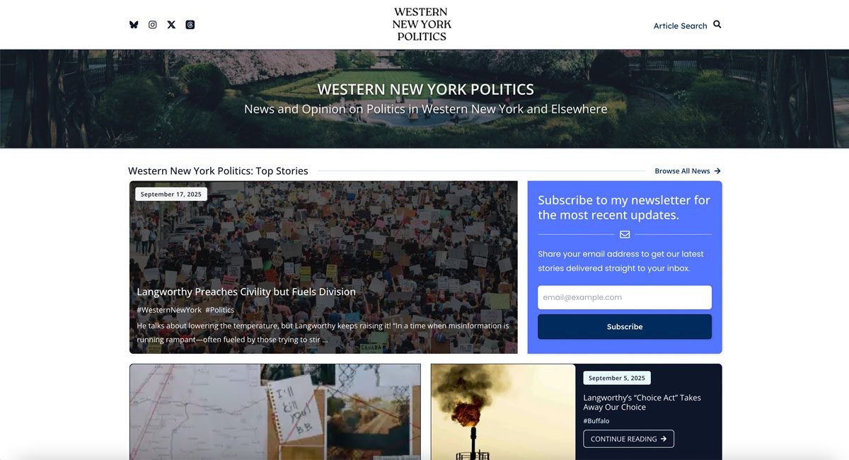 Western New York Politics